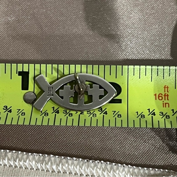 Retired James Avery 3 Crosses Of Calvary Ichthus Fish Tie Tack Lapel Pin - Picture 6 of 9